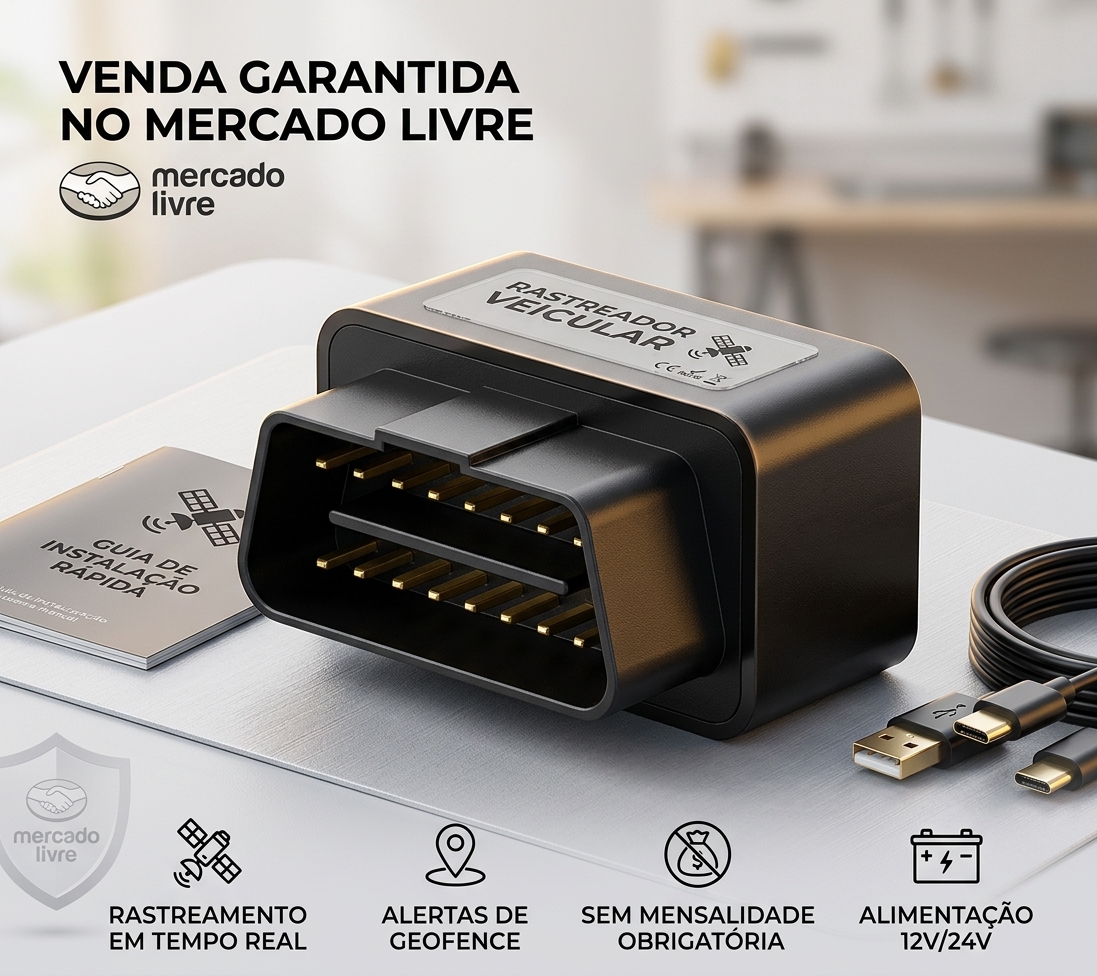 Rastreador OBD2 4G Plug and Play
